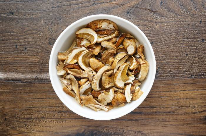 Фарфалле с грибами, пошаговый фото рецепт