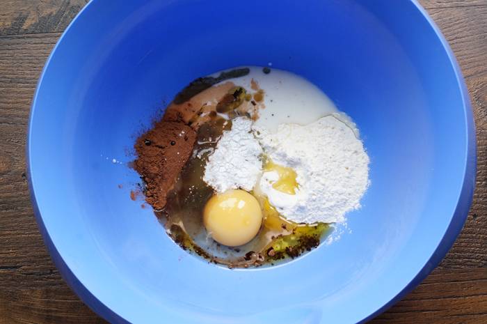 Шоколадный кекс в чашке за 3 минуты, пошаговый фото рецепт