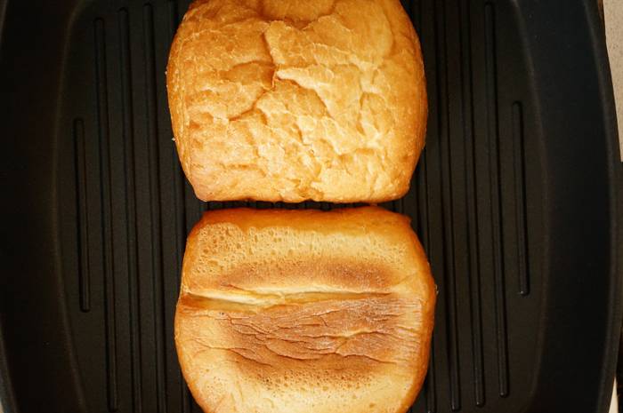 Сендвич с омлетом и беконом, пошаговый фото рецепт, кулинарный блог