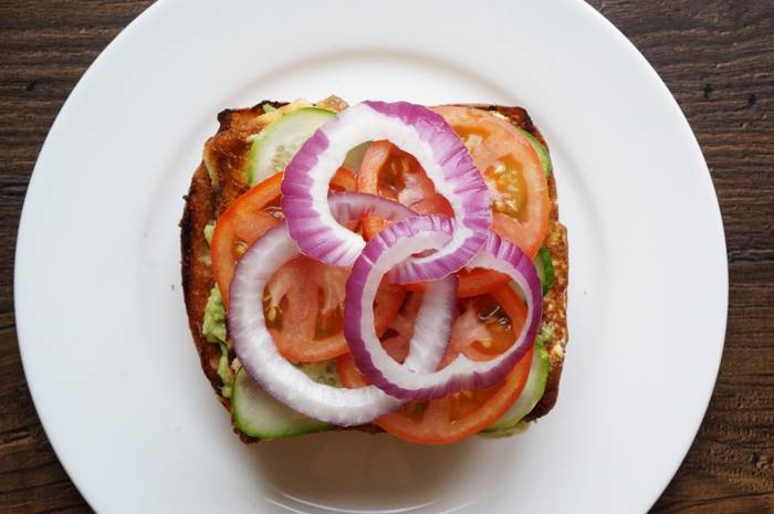 Сендвич с омлетом и беконом, пошаговый фото рецепт, кулинарный блог