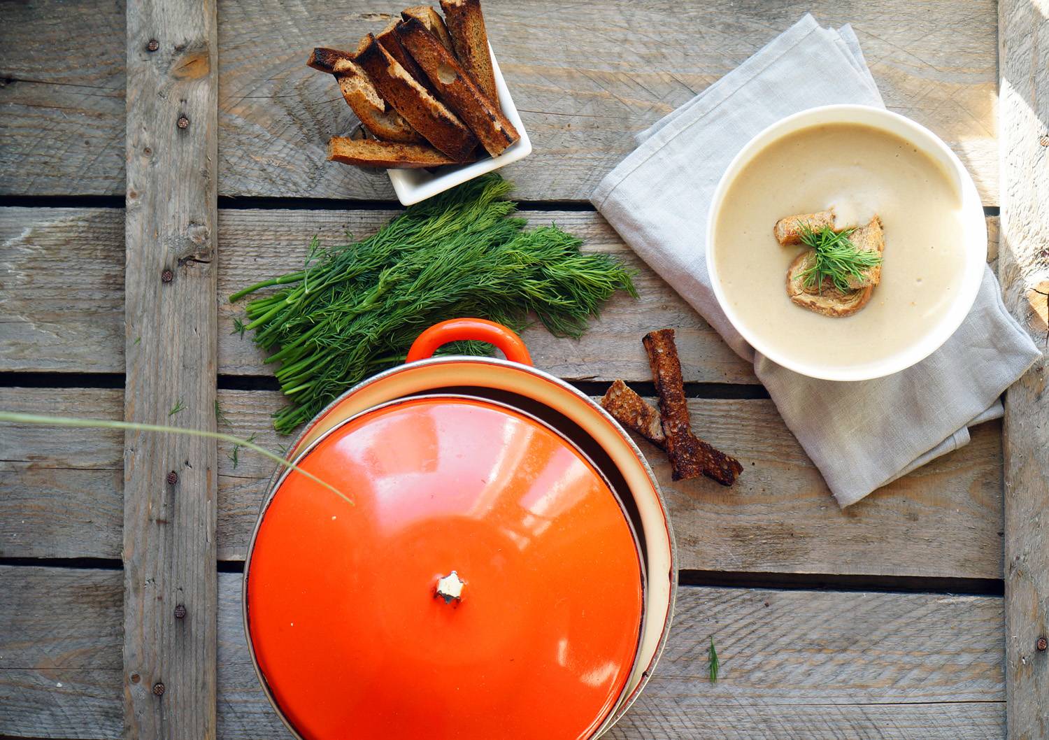 Грибной суп-пюре со сливками, пошаговый фото рецепт, кулинарный блог