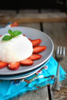 Бланманже с кокосовым молоком, пошаговый фото рецепт, кулинарный блог andychef.ru