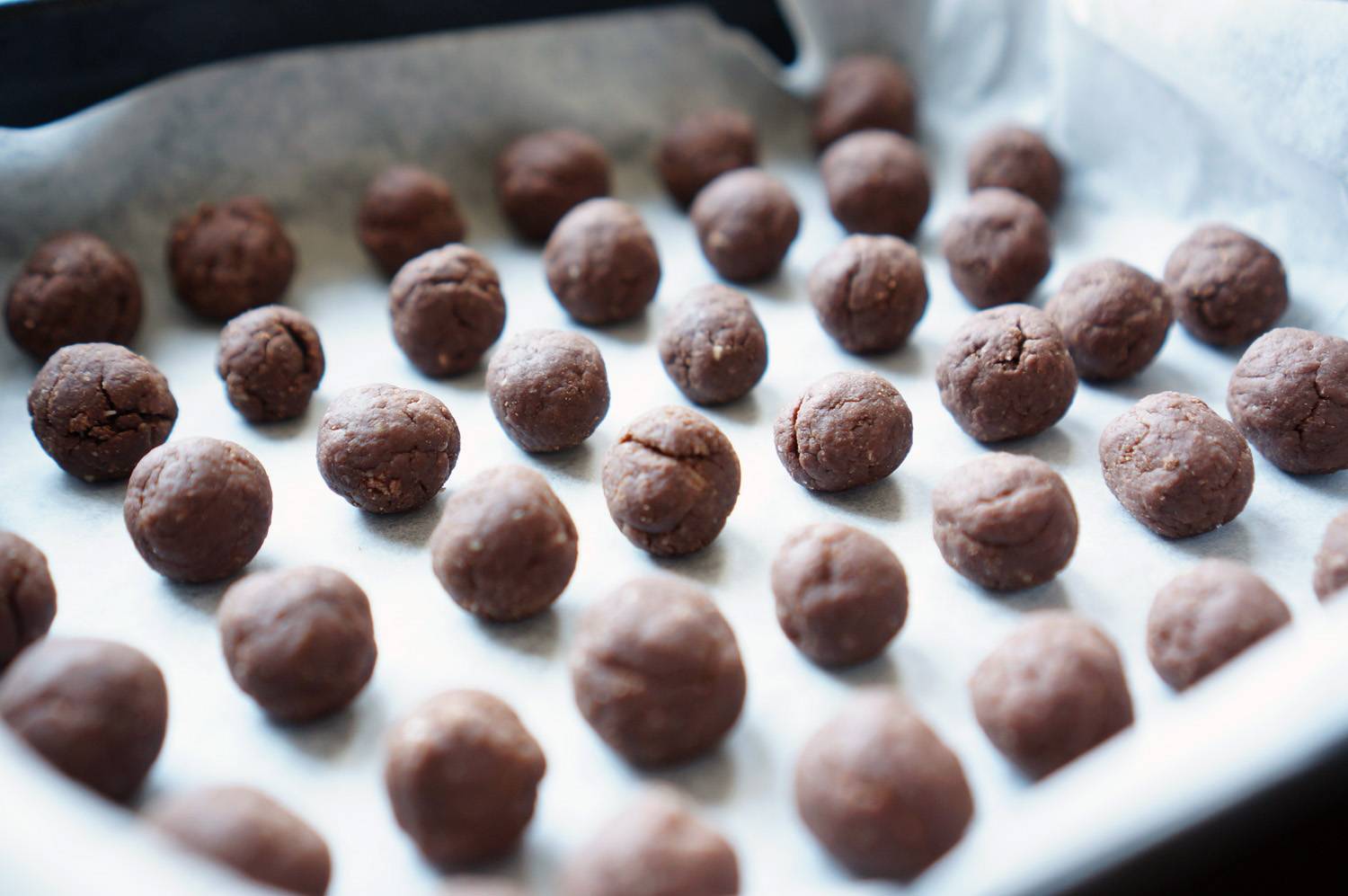 Шоколадные шарики на завтрак, пошаговый фото рецепт, кулинарный блог andychef.ru, интернет магазин