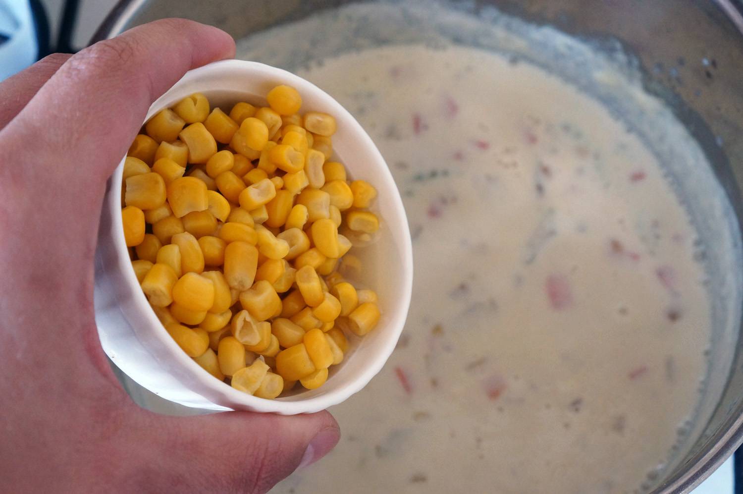 Кукурузный суп Джейми Оливера на молоке, пошаговый фото рецепт, кулинарный блог andychef.ru