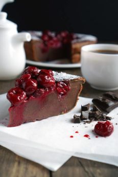 Шоколадный клафути с вишней, пошаговый фото рецепт, кулинарный блог andychef.ru