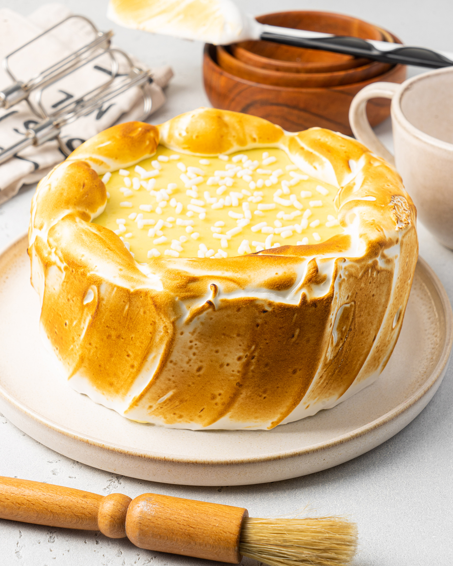 Ингредиенты для «Песочный пирог с лимонным кремом»: